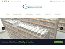Tablet Screenshot of greenlinepipe.com